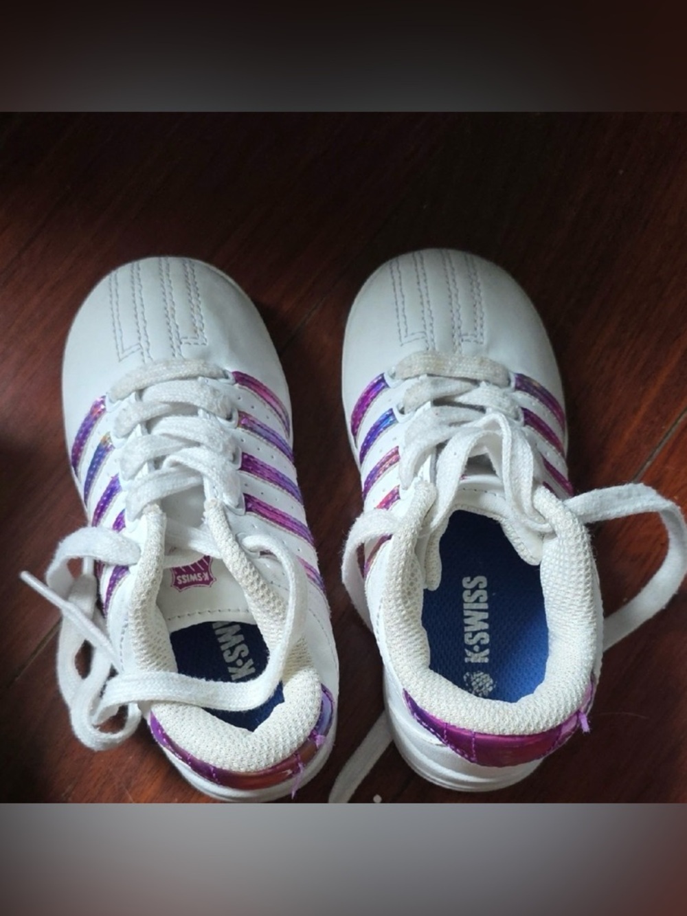K-Swiss Kids Sneakers in White and Purple